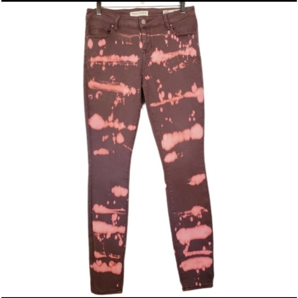 Bleached‎ Skinny Denim Jeans Streewear Rustic Women's Size 28